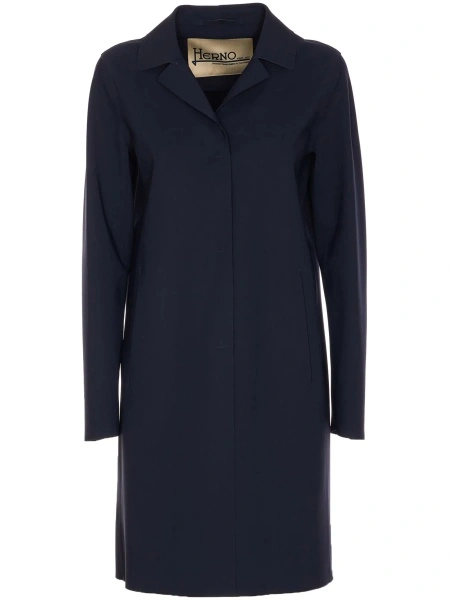 Geaca Parka Herno albastra din spandex/elastan si poliamida