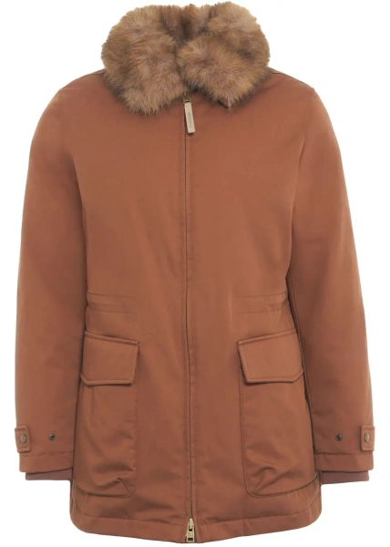Geaca Parka Parka with faux fur collar
