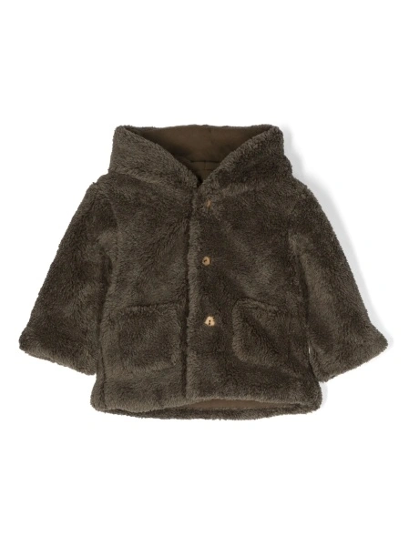 Geaca TEDDY & MINOU verde din polyester si poliamida