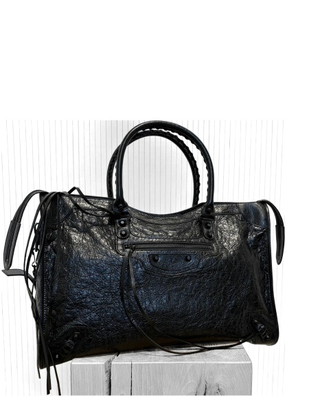 Geanta de mana Balenciaga neagra din piele
