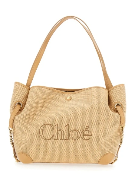 Geanta de mana Chloe bej 'Chloe Clover'