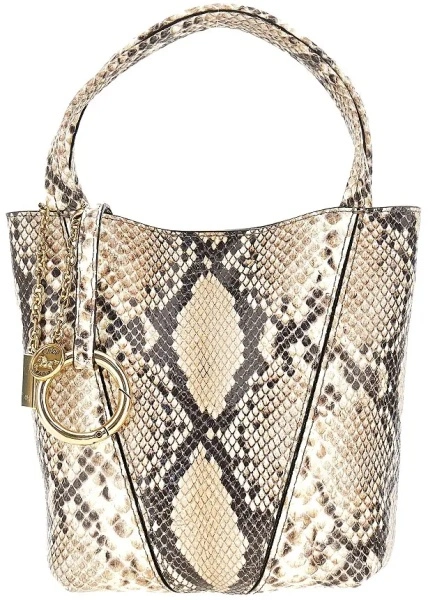 Geanta de mana Chloe multicolora din piele