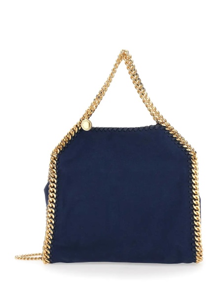 Geanta de mana 'Falabella Mini' Blue Handbag with Chain Handle and Strap in Eco Leather for Women