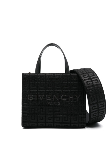 Geanta de mana Givenchy neagra din bumbac si acrilic