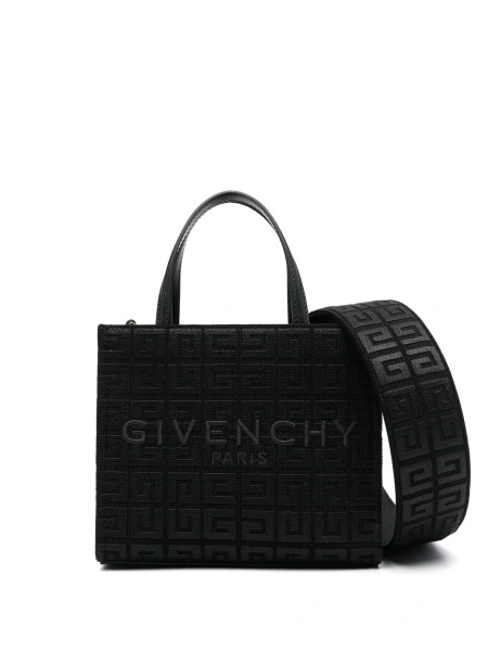 Geanta de mana Givenchy neagra din bumbac si acrilic