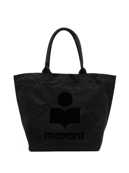 Geanta de mana Isabel Marant neagra din poliamida si bumbac