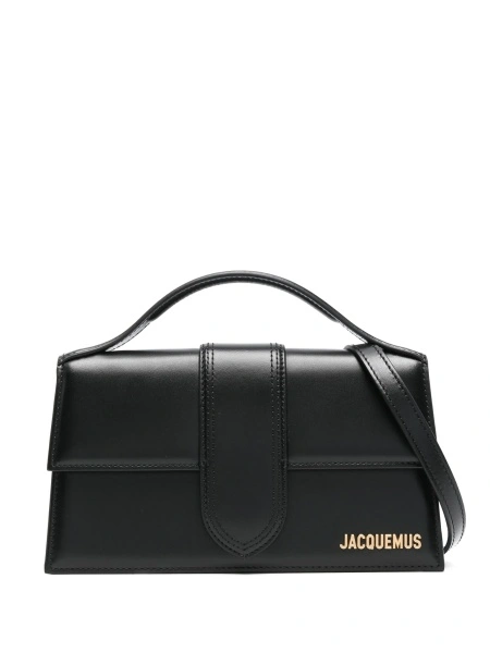 Geanta de mana JACQUEMUS Bambino neagra din piele