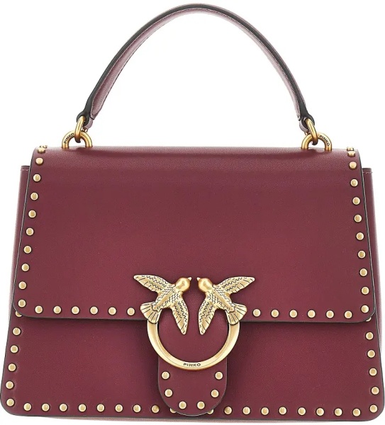 Geanta de mana Leather bag with Love Birds buckle