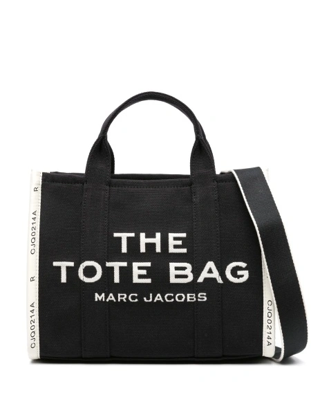 Geanta de mana Marc Jacobs neagra din bumbac si polyester