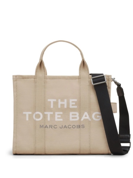 Geanta de mana Marc Jacobs neutra din bumbac