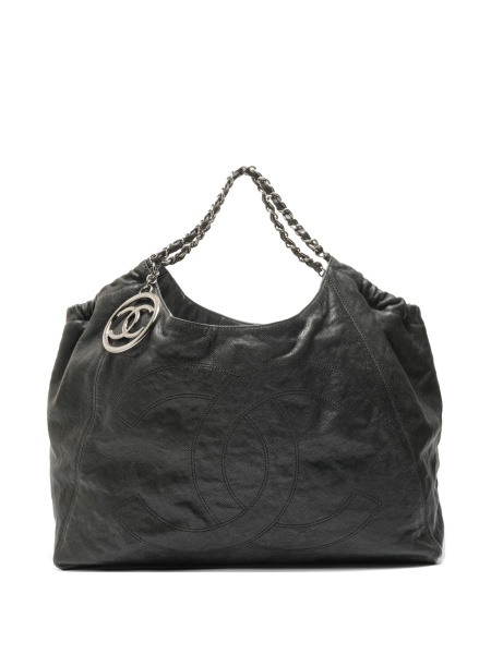 Geanta de mana Michael Kors neagra din piele tip caviar