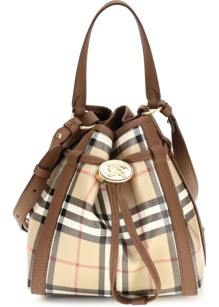 Geanta de mana Mini Check Bucket Bag