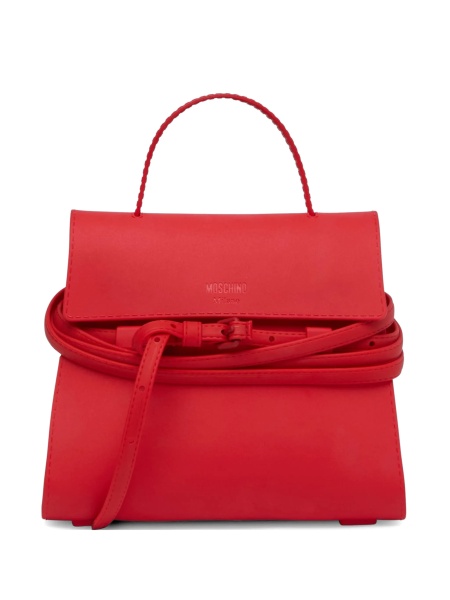 Geanta de mana Moschino rosie din poliuretan