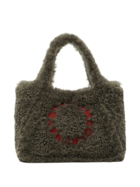 Geanta de mana Stella McCartney gri din polyester