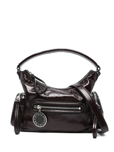 Geanta de mana Stella McCartney violet din bumbac si poliamida