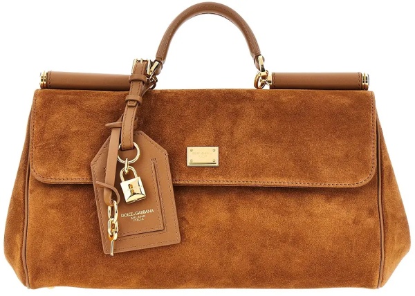 Geanta de mana Suede leather 'My Sicily' handbag