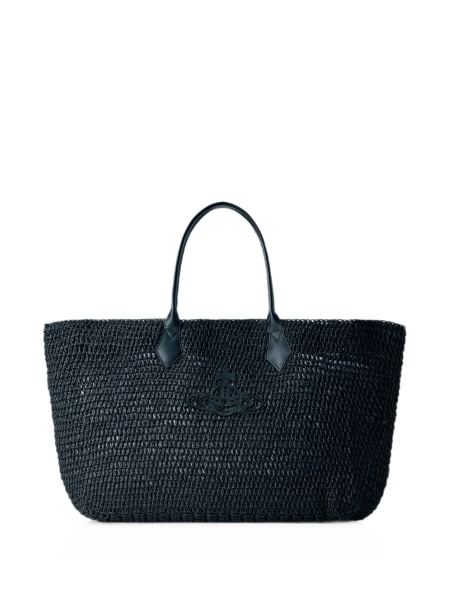 Geanta de mana Vivienne Westwood neagra din hartie