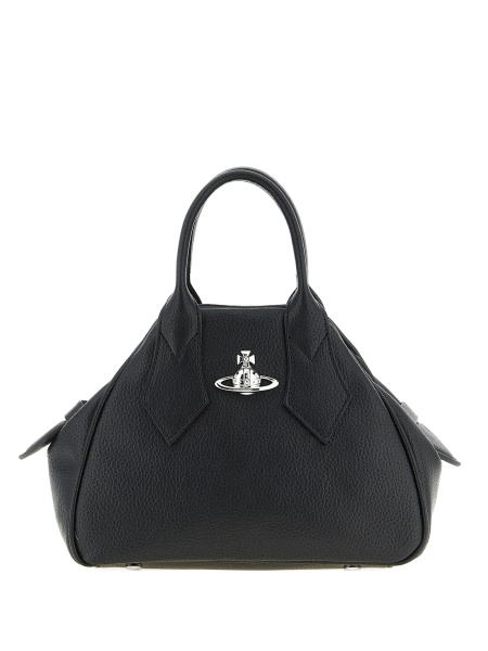 Geanta de mana Vivienne Westwood neagra din poliuretan