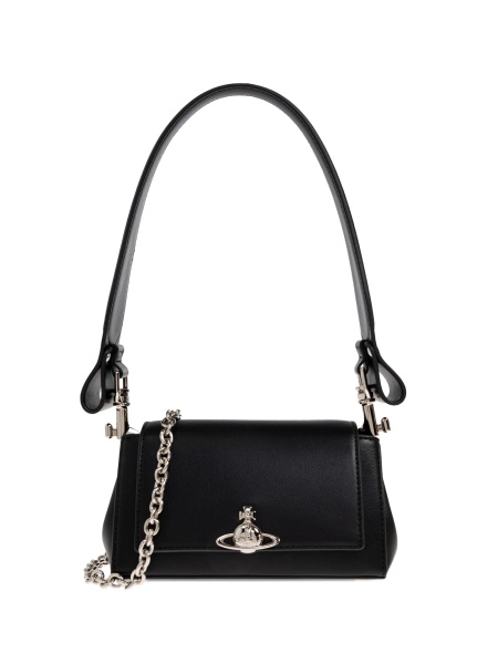 Geanta de mana Vivienne Westwood neagra din polyester