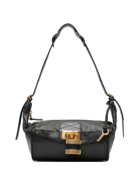 Geanta de umar Chloe neagra din piele