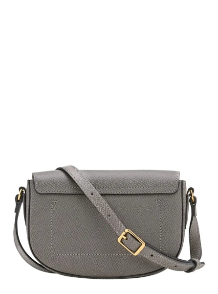 Geanta de umar 'Epure' Gray Crossbody Bag with Adjustable Strap in Leather for Women