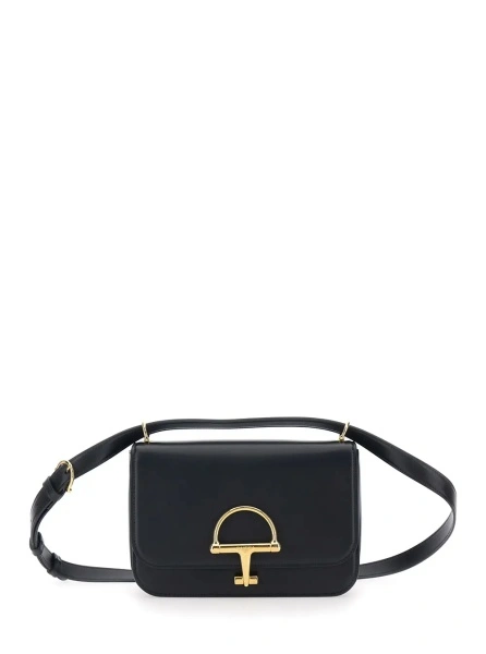 Geanta de umar Gucci neagra din piele 'Siena Small'