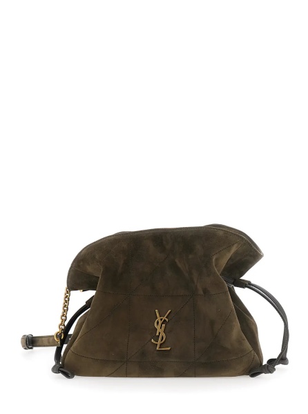 Geanta de umar 'Jamie' brown Crossbody bag with Cassandre and suede chain strap in leather Women