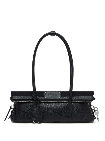 Geanta de umar Maison Margiela 5ac neagra din piele