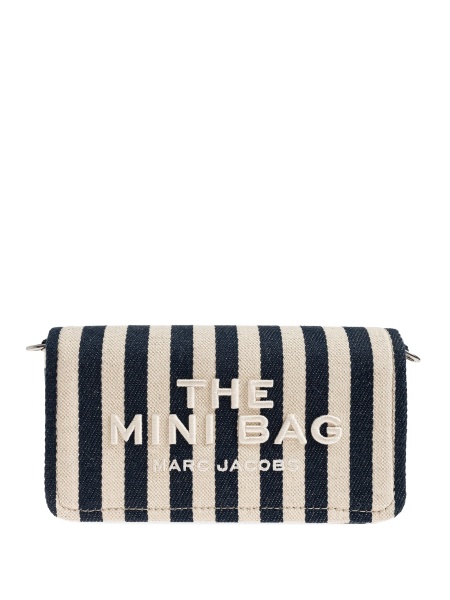 Geanta de umar Marc Jacobs albastra din material textil