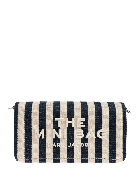 Geanta de umar Marc Jacobs albastra din material textil