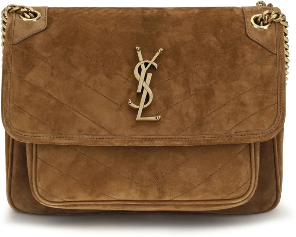 Geanta de umar Medium Niki suede Shoulder Bag