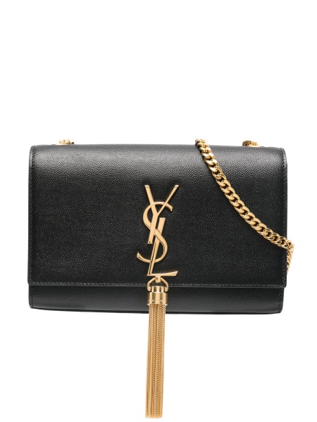 Geanta de umar Saint Laurent Kate neagra din piele