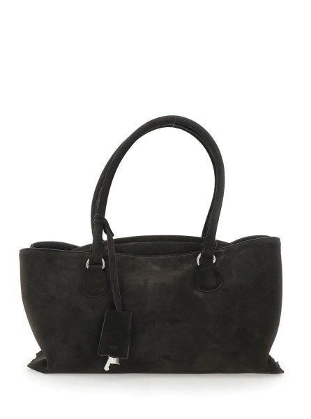 Geanta de umar Shopper 'Shell Brot' with two handles and leather key pendant in brown for women
