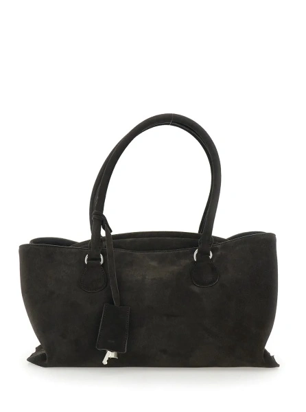 Geanta de umar Shopper 'Shell Brot' with two handles and leather key pendant in brown for women