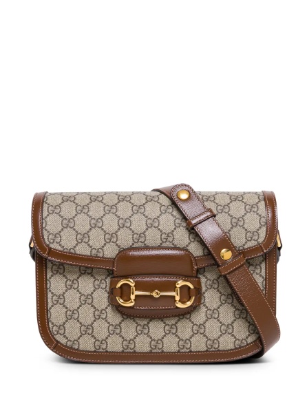 Geanta de umar Shoulder Bag 'HORSEBIT BAG' with Beige Leather Details for Women