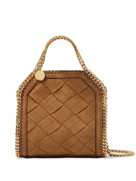 Geanta de umar Stella McCartney falabella maro din poliamida