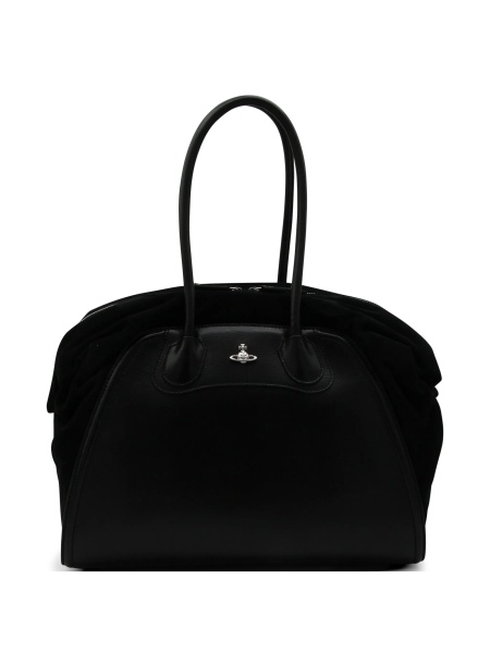 Geanta de umar Vivienne Westwood neagra din piele