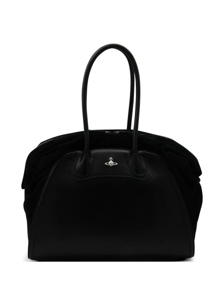 Geanta de umar Vivienne Westwood neagra din piele