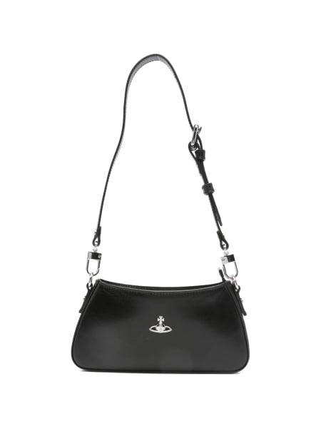 Geanta de umar Vivienne Westwood neagra din piele