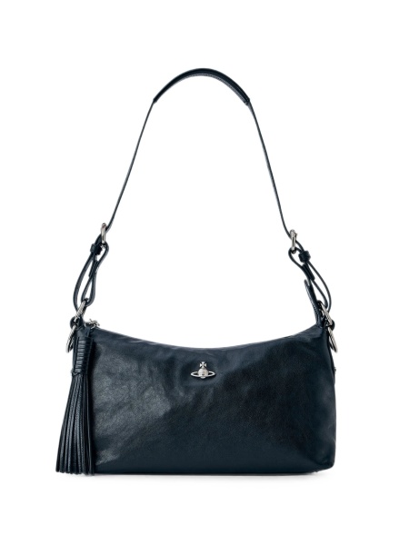 Geanta de umar Vivienne Westwood neagra din piele
