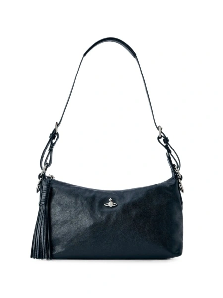Geanta de umar Vivienne Westwood neagra din piele