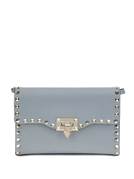 Geanta mini Valentino Garavani Rockstud albastra din piele