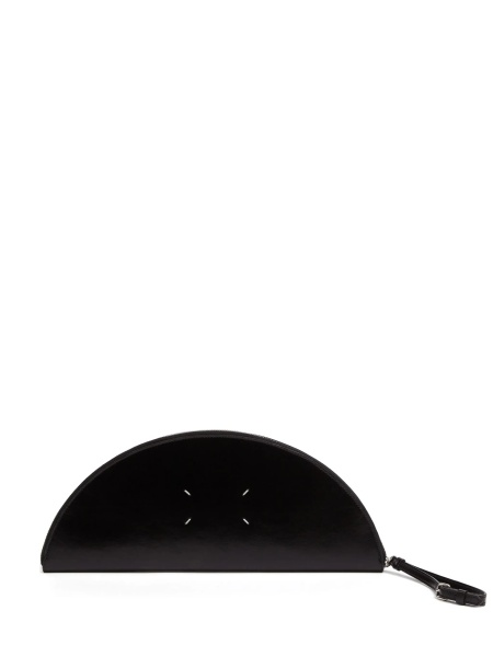 Geanta plic Maison Margiela neagra din piele