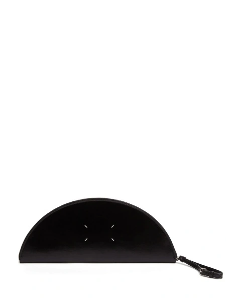 Geanta plic Maison Margiela neagra din piele