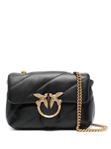 Geanta tip postas Pinko neagra din piele
