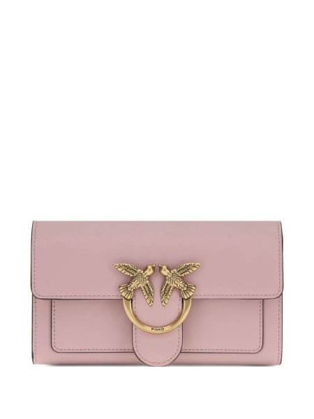 Geanta tip postas Pinko roz din piele