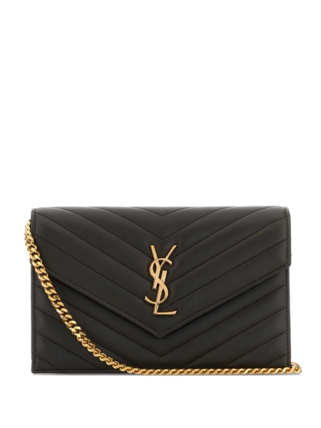 Geanta tip postas Saint Laurent maro din piele