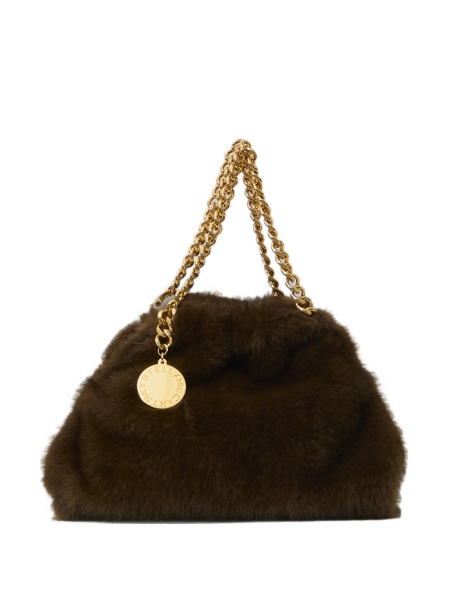 Geanta tip postas Stella McCartney falabella maro din polyester