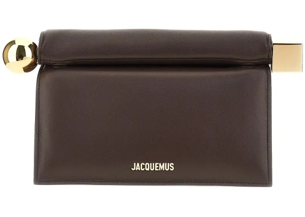 Genti Nappa leather 'Rond Carré' clutch