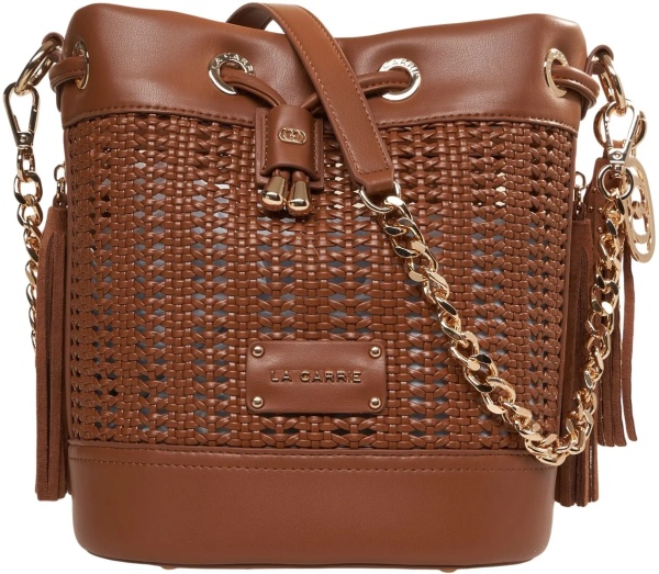 Genti Woven bucket bag